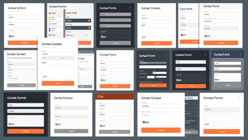 variety of form options